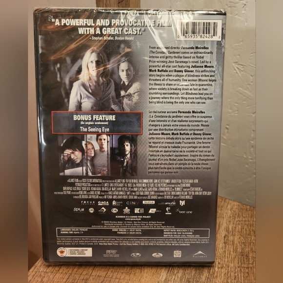 🌟3 for30🌟 Blindness - 2008 DVD bilingual SEALED Julianne Moore, Mark Ruffalo - Picture 3 of 5